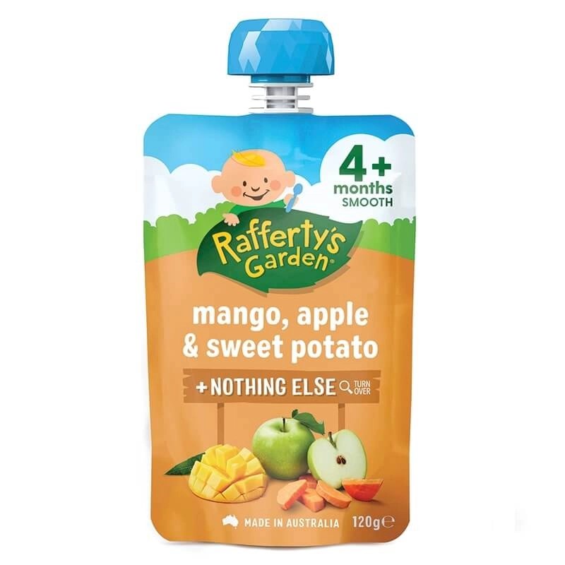 Raffertys Garden 4 Months Up Smooth Baby Food +Nothing Else