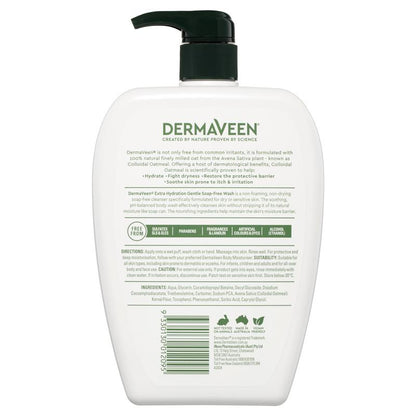 DermaVeen Extra Hydration Gentle Soap Free Wash