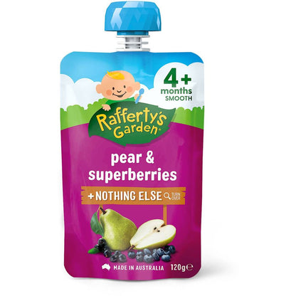 Raffertys Garden 4 Months Up Smooth Baby Food +Nothing Else