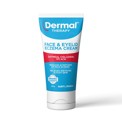 Dermal Therapy Face and Eyelid Eczema Cream 40g For Dry Irritated Itchy Scaly Skin