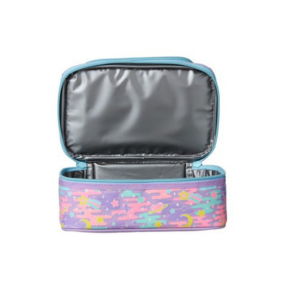 SMIGGLE Purple FARAWAY Square Insulated Lunch Box School Girls Boys Kids