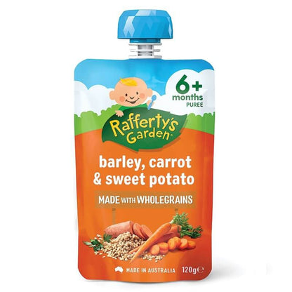 Raffertys Garden Wholegrains Range Baby Food 6+ Months Up