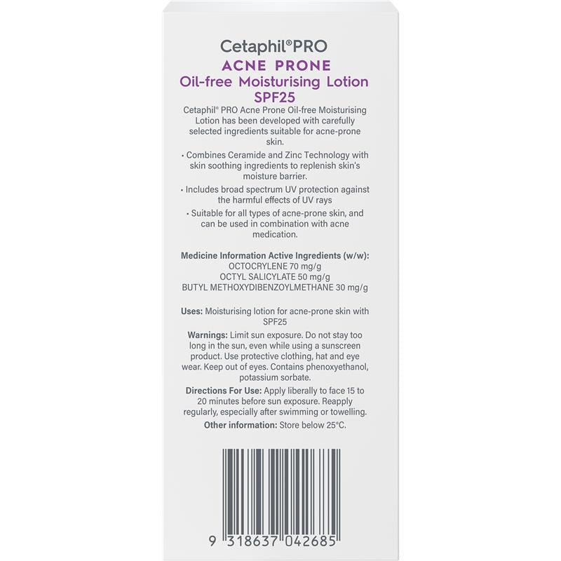 Cetaphil PRO Acne Prone Oil-Free Moisturizing Lotion SPF25 118ml