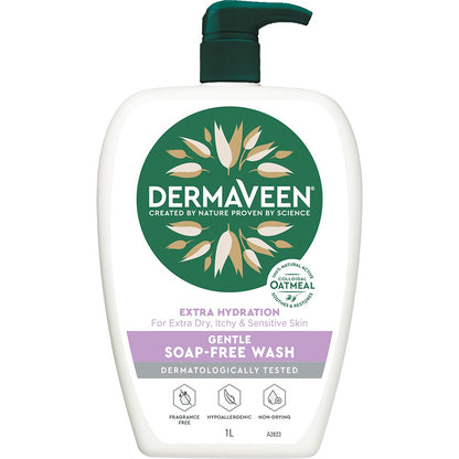 DermaVeen Extra Hydration Gentle Soap Free Wash