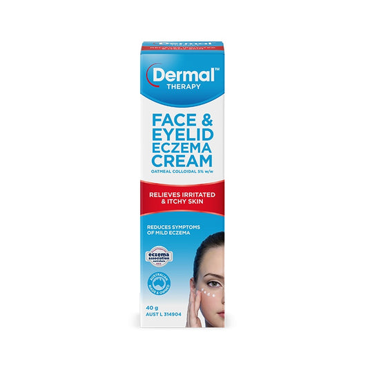 Dermal Therapy Face and Eyelid Eczema Cream 40g For Dry Irritated Itchy Scaly Skin