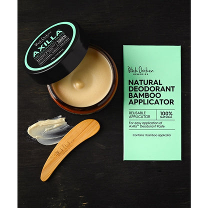 Black Chicken Remedies Natural Deodorant Bamboo Reusable Applicator