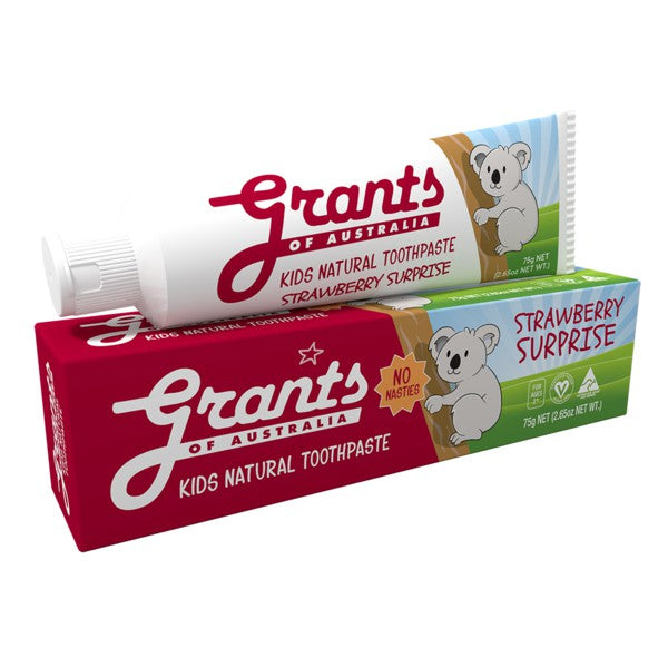 GRANTS of Australia KIDS Natural Toothpaste - FLUORIDE FREE 75G