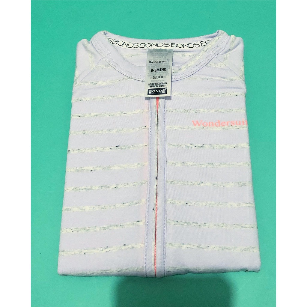 BONDS Original Baby Zip Romper Wondersuit Shirt Sleeve