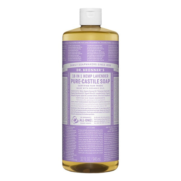 Dr. Bronner's 18 in 1 Lavender Pure Castile Soap