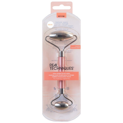 REAL TECHNIQUES Stainless Cryo Sculpt Facial Roller Face Slimming Massage