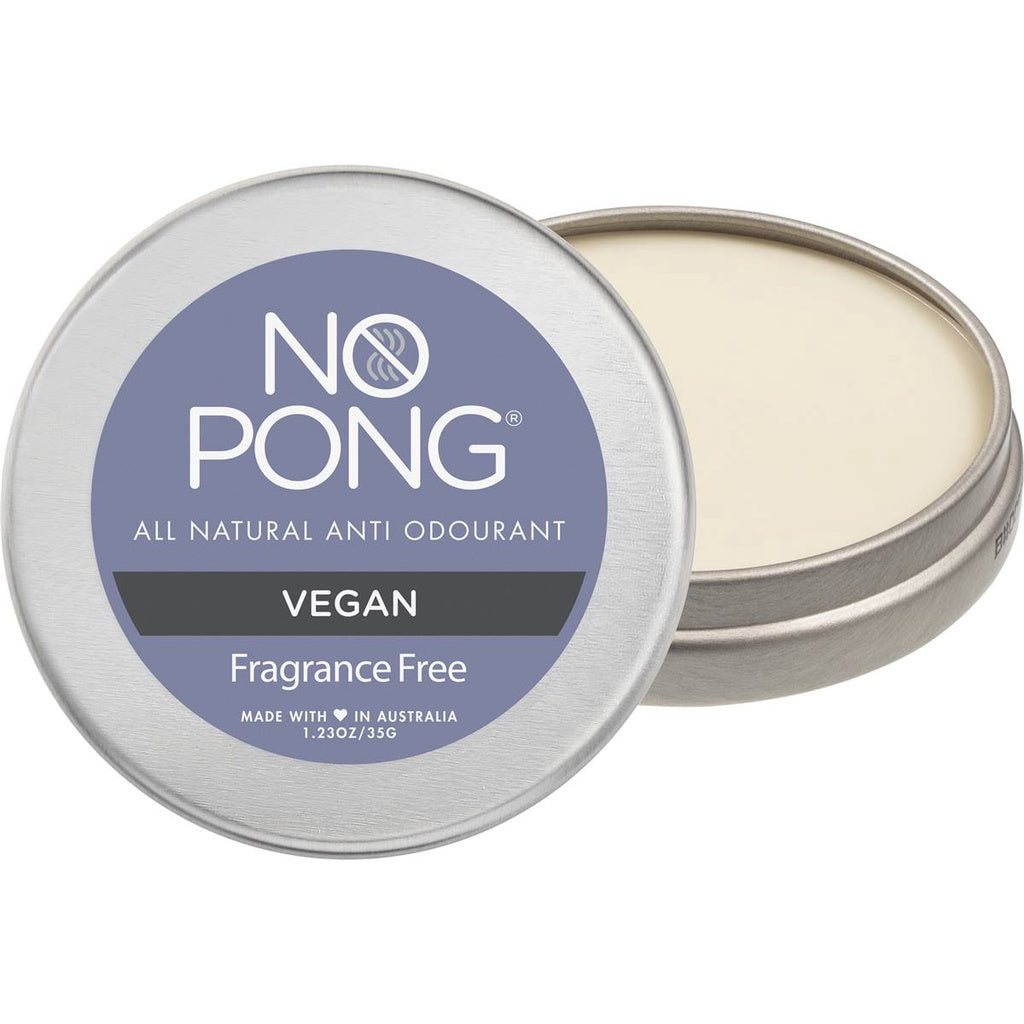 No Pong All Natural Deodorant Paste - Fragrance Free, Vegan for Teens Women Men