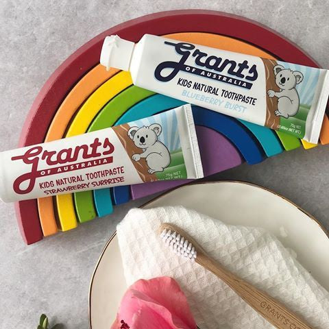 GRANTS of Australia KIDS Natural Toothpaste - FLUORIDE FREE 75G