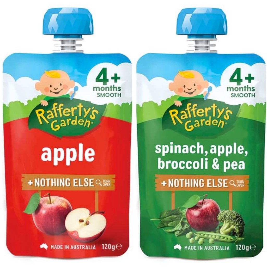 Raffertys Garden 4 Months Up Smooth Baby Food +Nothing Else