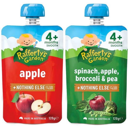 Raffertys Garden 4 Months Up Smooth Baby Food +Nothing Else