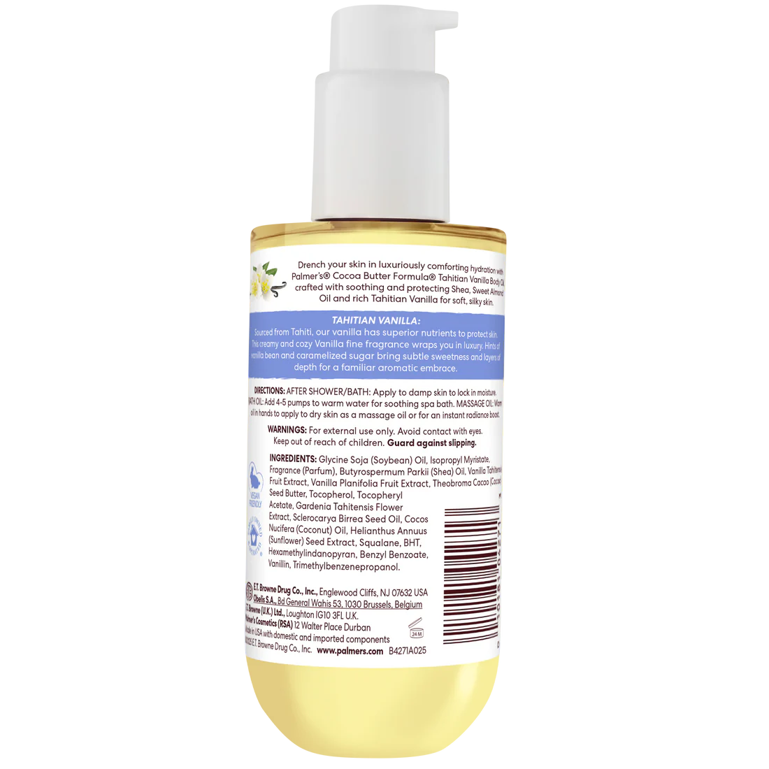 Palmer's Tahitian Vanilla Moisture Drench Body Oil 192ml