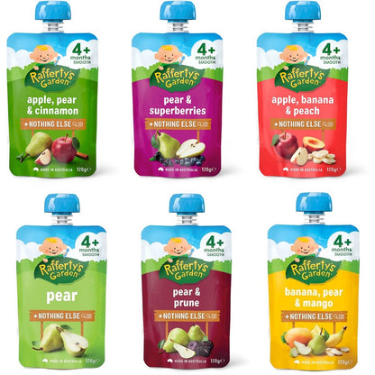 Raffertys Garden 4 Months Up Smooth Baby Food +Nothing Else
