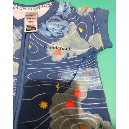 BONDS Original Baby Zip Romper Wondersuit Shirt Sleeve