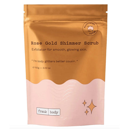 FRANK BODY Rose Gold Shimmer Body Scrub 100g 220g