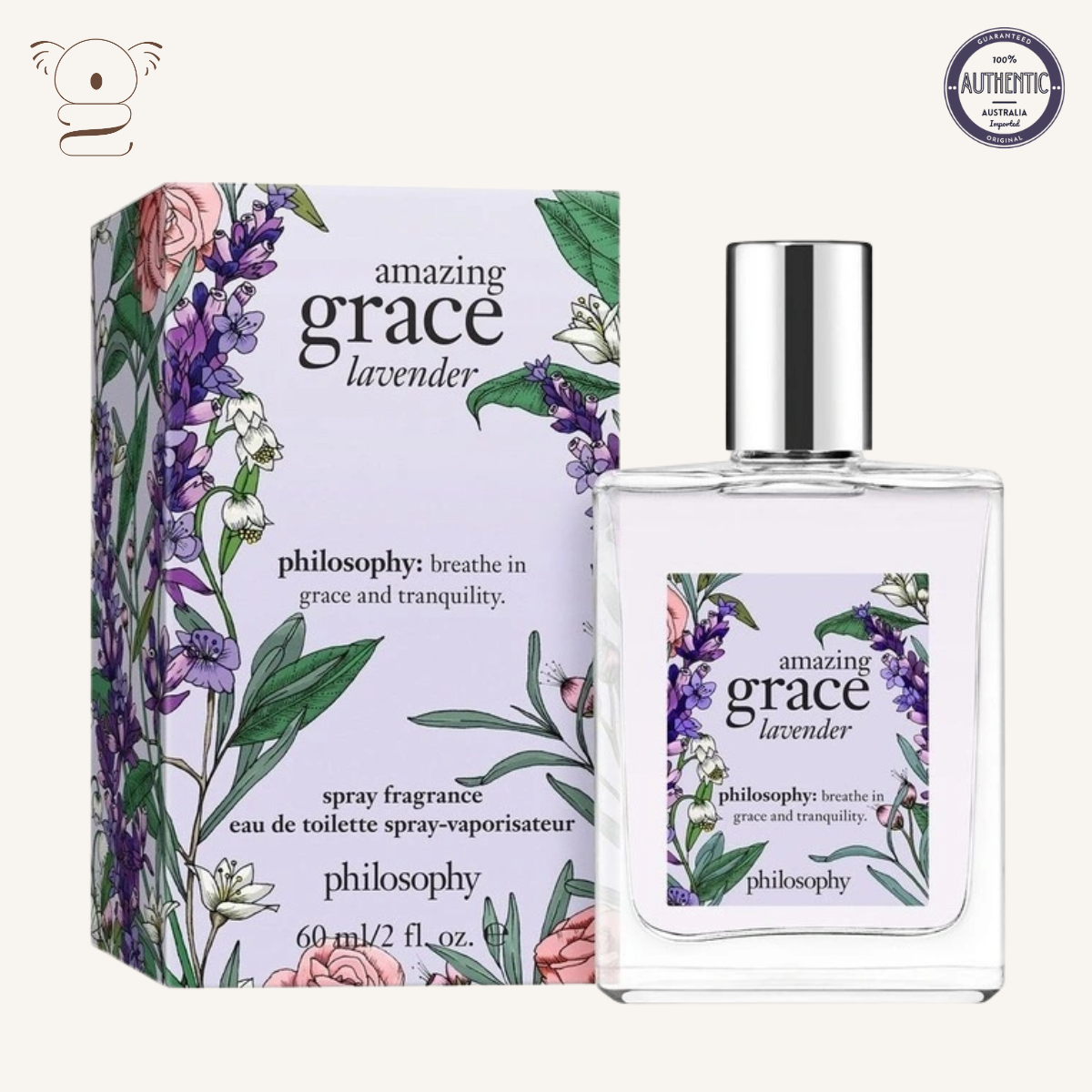 Philosophy Amazing Grace Lavender Eau De Toilette EDT 60ml