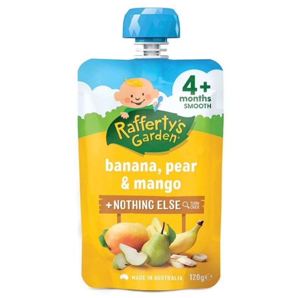 Raffertys Garden 4 Months Up Smooth Baby Food +Nothing Else