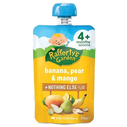 Raffertys Garden 4 Months Up Smooth Baby Food +Nothing Else