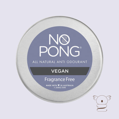 No Pong All Natural Deodorant Paste - Fragrance Free, Vegan for Teens Women Men