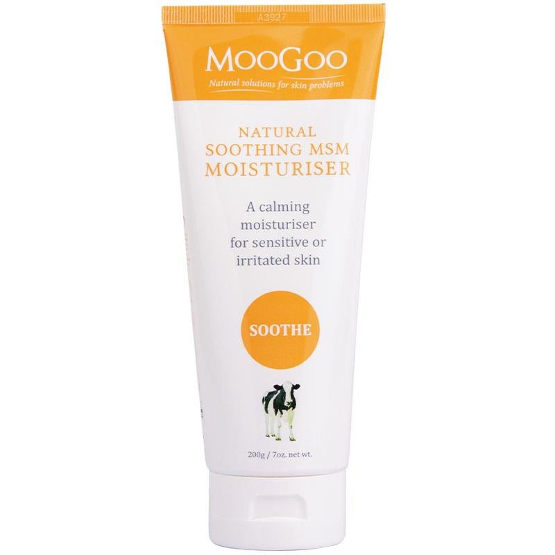 Moogoo Soothing MSM Moisturiser Lotion 120g 200g Sensitive Skin Face Body