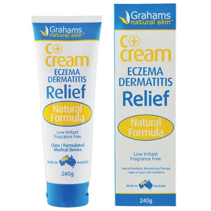 Grahams C+ Cream Eczema Dermatitis Relief Natural Formula