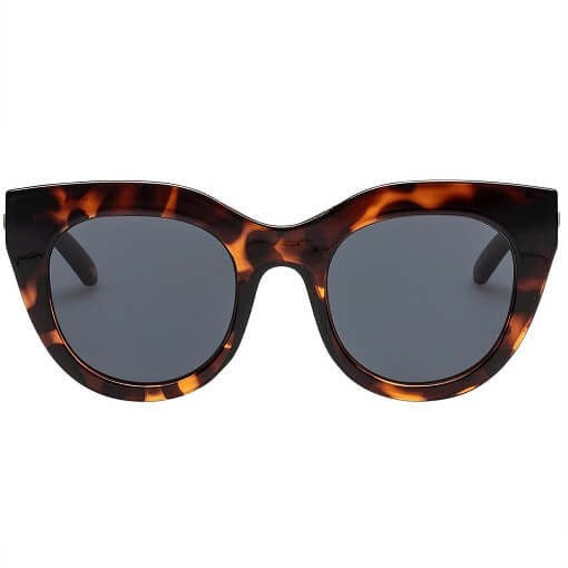 Le Specs Australia Air Heart Sunglasses Black and Tortoise Brown