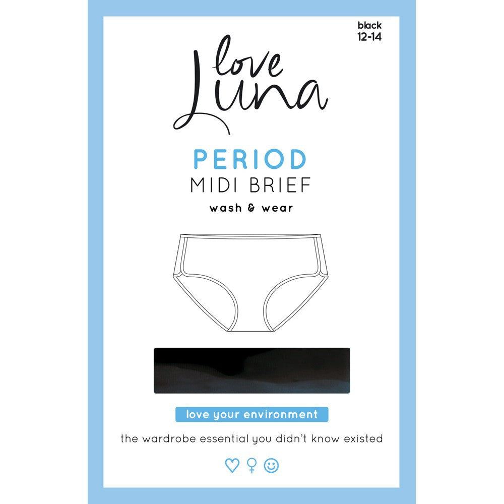 LOVE LUNA Period Brief Wash & Wear - MIDI
