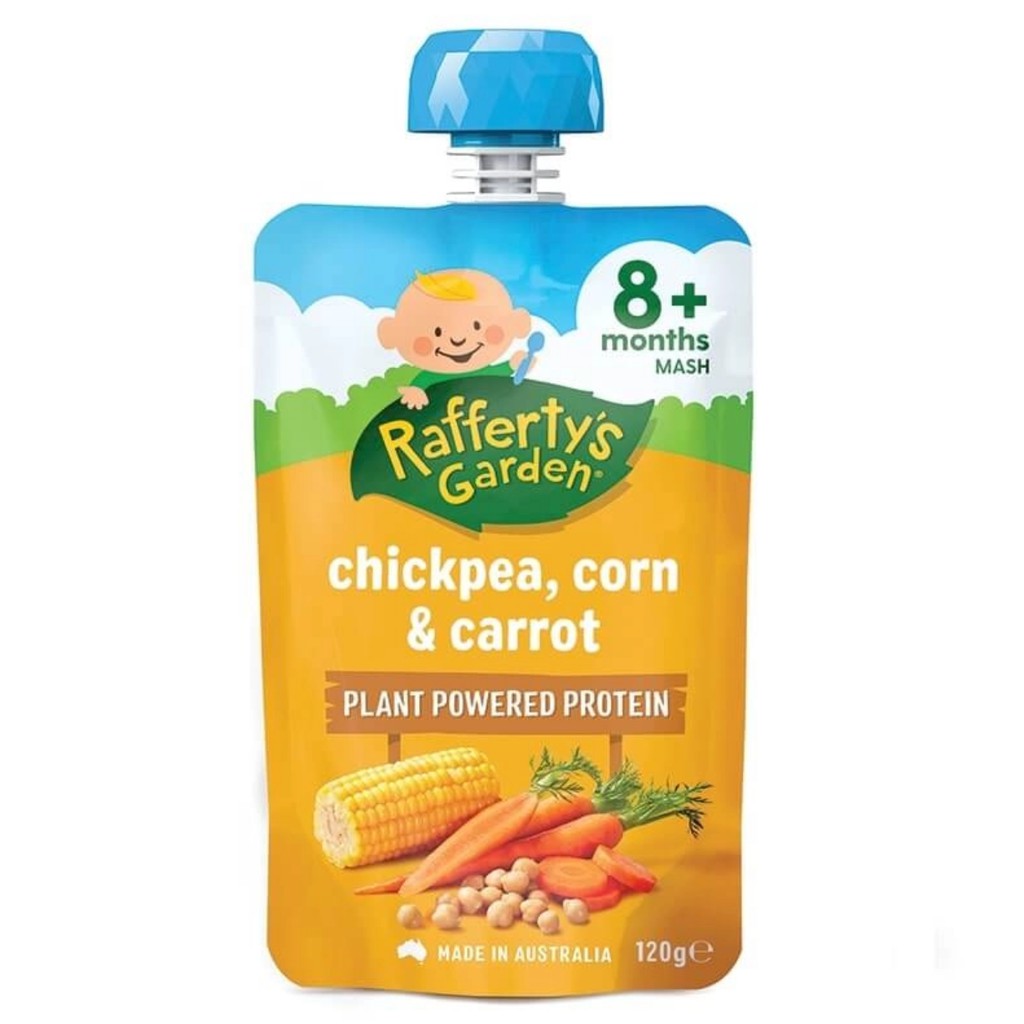 Raffertys Garden Baby Food 8+ Months Pouch Plant Powered Protein