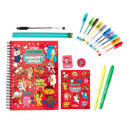 Smiggle Kids Essentials A5 Stationery Gift Pack Notebooks Pens Pencil Case Sticker Eraser