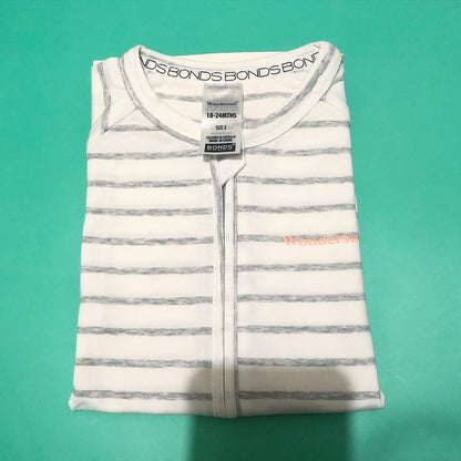 BONDS Original Baby Zip Romper Wondersuit Shirt Sleeve