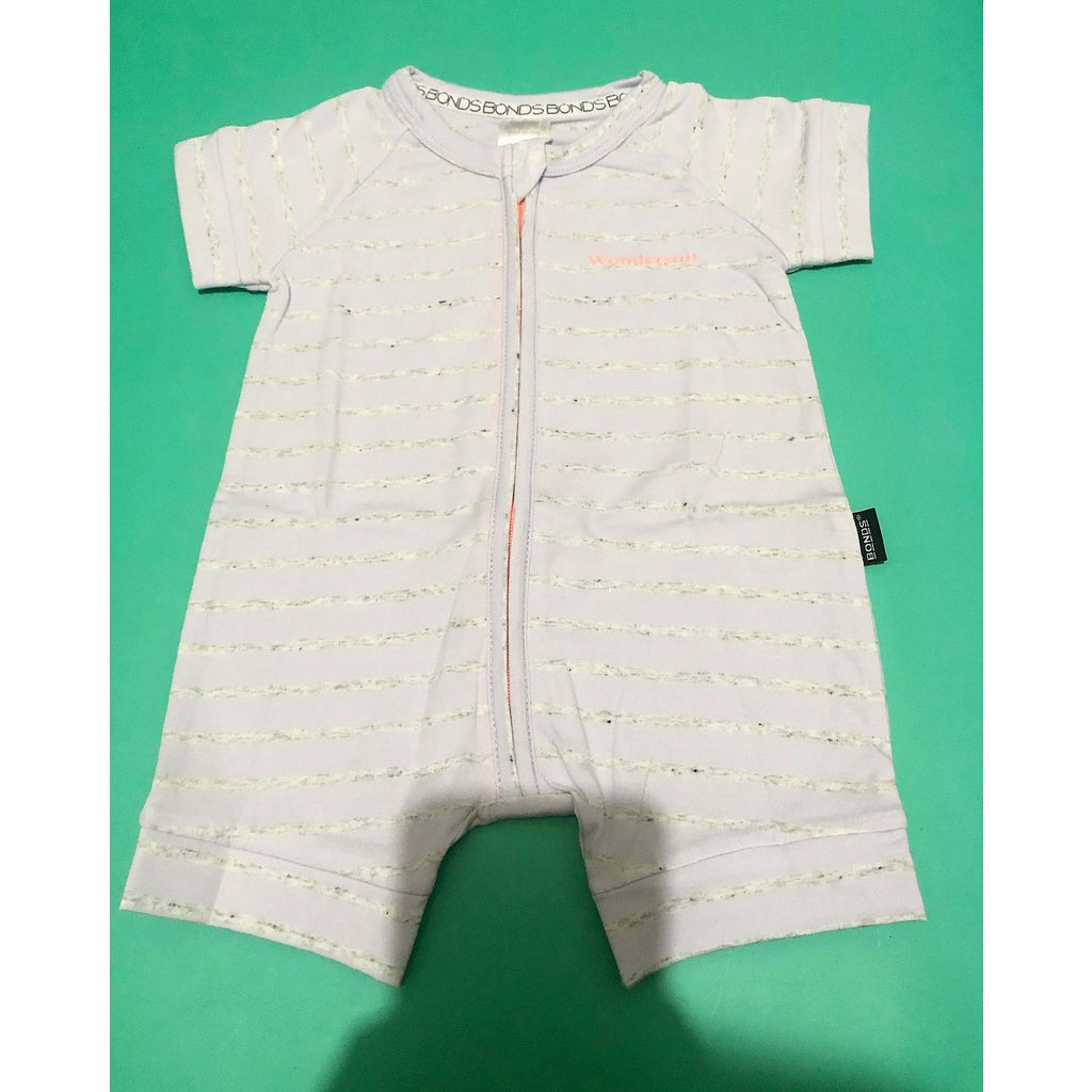 BONDS Original Baby Zip Romper Wondersuit Shirt Sleeve