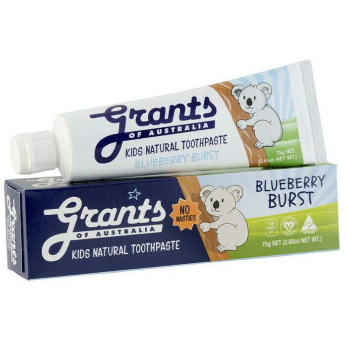 GRANTS of Australia KIDS Natural Toothpaste - FLUORIDE FREE 75G