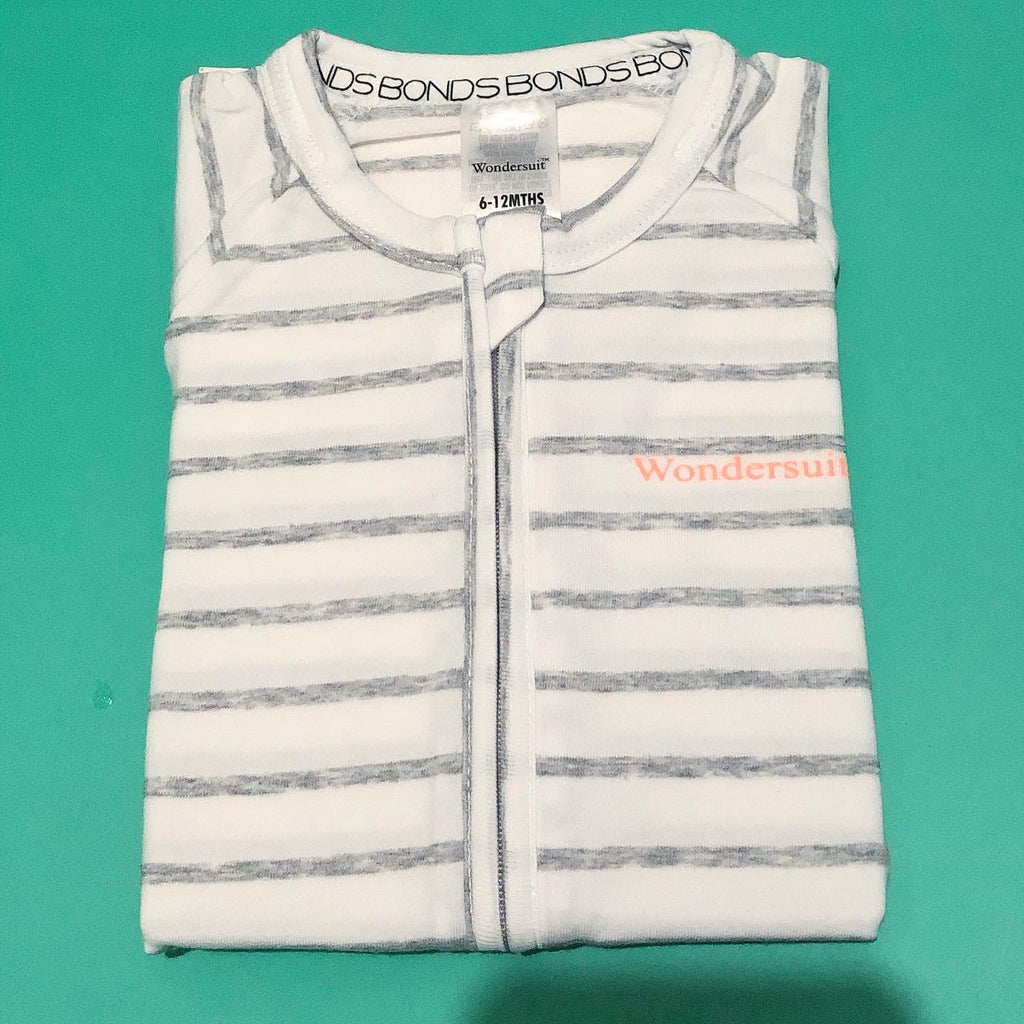 BONDS Original Baby Zip Romper Wondersuit Shirt Sleeve