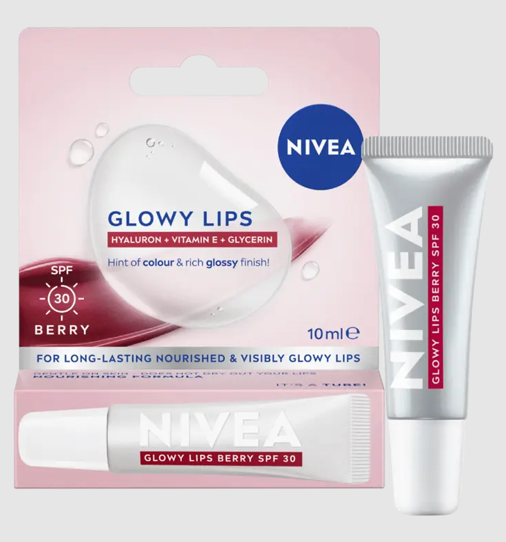 NIVEA Lip Care Glowy Lips Berry 10g