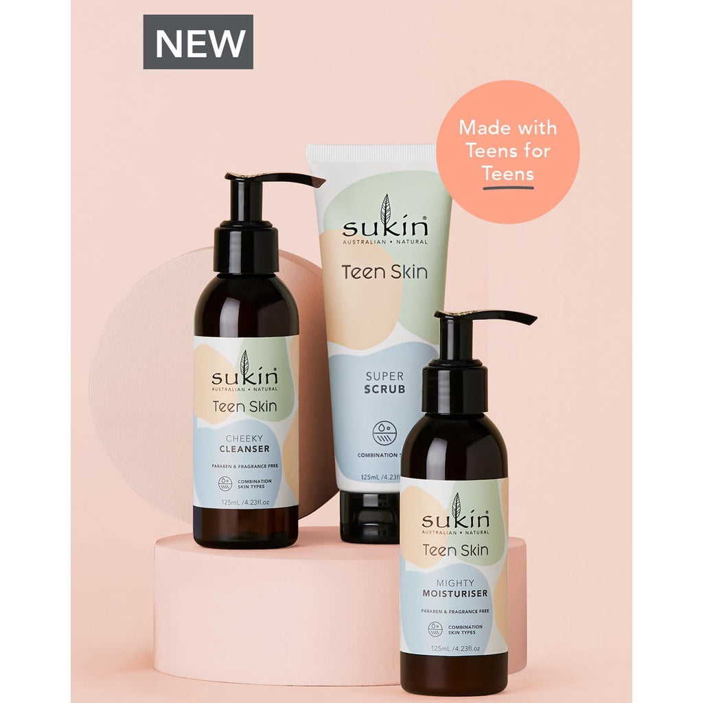 SUKIN Teen Skin Super Face Scrub 125mL for Teens Teenager Face
