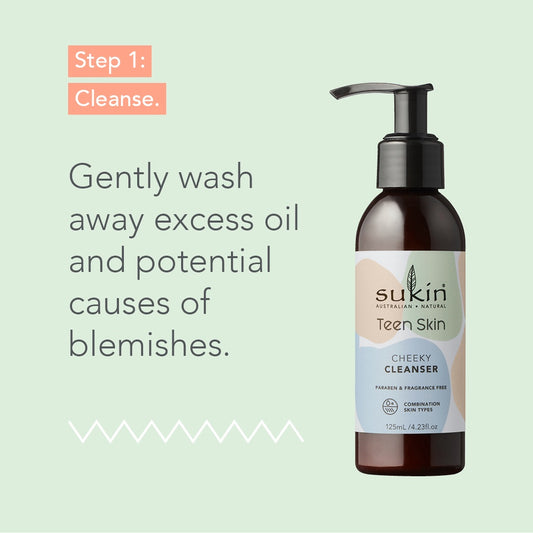 SUKIN Teen Skin Cheeky Cleanser 125 mL For Teenager Skin