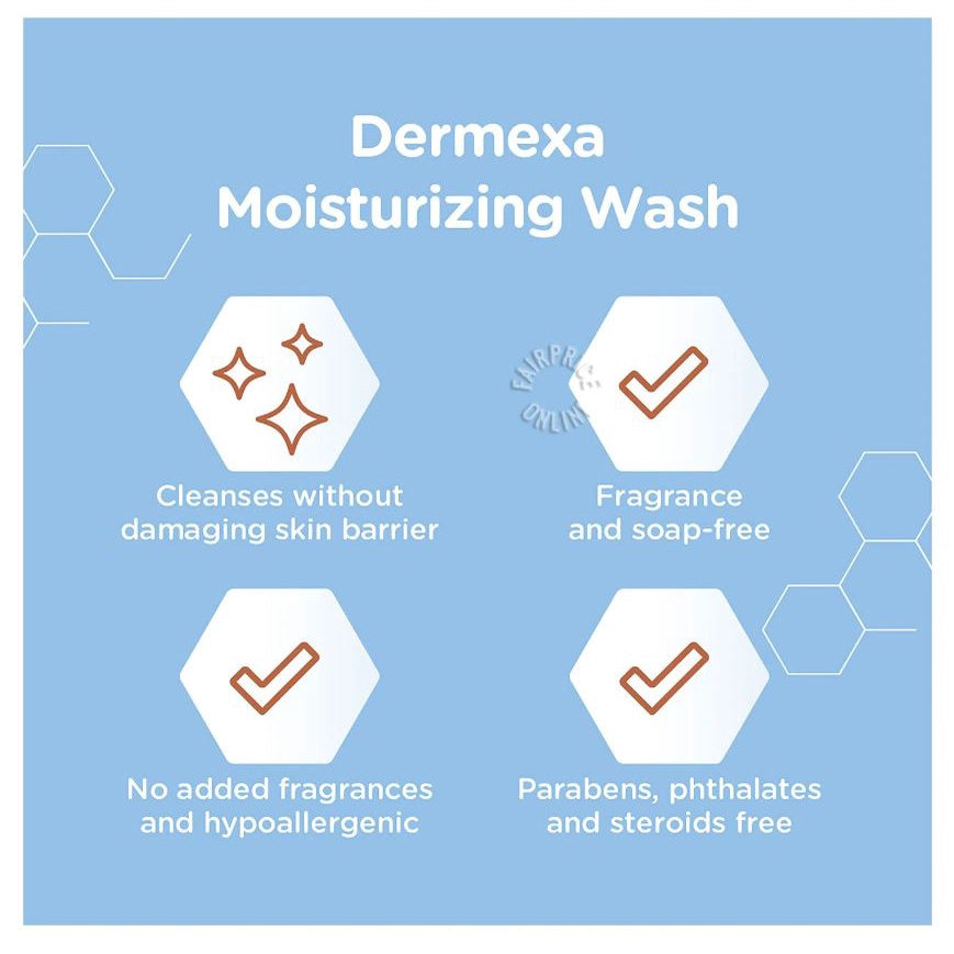 Aveeno Baby Dermexa Fragrance Free Moisturising Body Wash 236mL