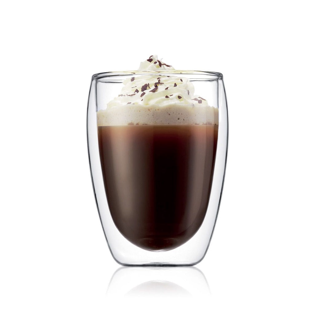 BODUM Pavina Double Wall Thermo Drinking Glasses 350ml .35L Heat Cold Instulation Mug