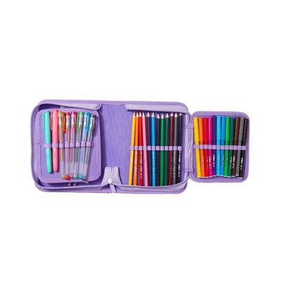 Smiggle Filled In Pencil Case Stationery Gift Pack Colored Pens Markers Eraser Notebook