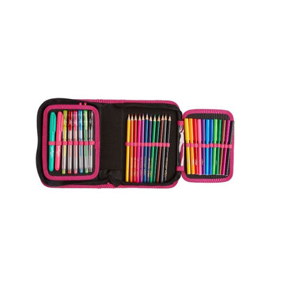 Smiggle Filled In Pencil Case Stationery Gift Pack Colored Pens Markers Eraser Notebook