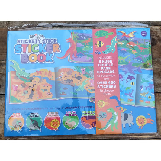 Smiggle Stickety Stick Sticker Activity Book Kids Gift Party Giveaway