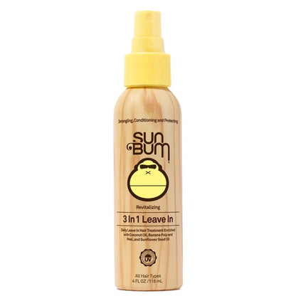 Sun Bum Hair Revitalizing 3 in 1 Leave-In Conditioner Spray Detangler Anti Frizz