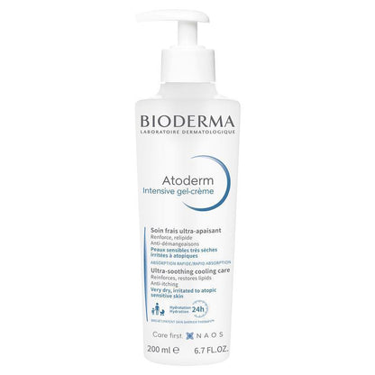 Bioderma Atoderm Gel-Crème Ultra-Soothing Cooling Care for Dry to Atopic Skin - Rapid Absorption
