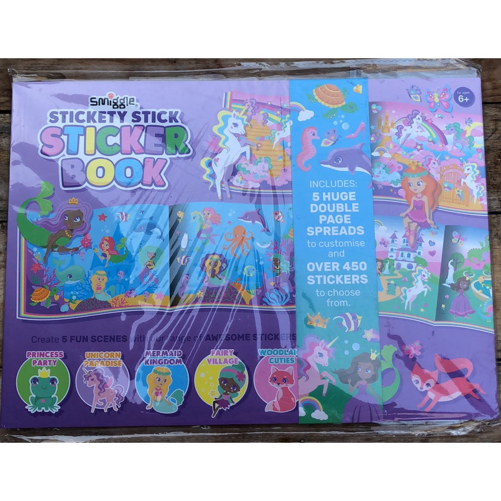 Smiggle Stickety Stick Sticker Activity Book Kids Gift Party Giveaway
