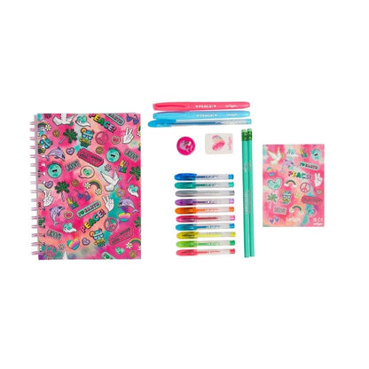 Smiggle Kids Essentials A5 Stationery Gift Pack Notebooks Pens Pencil Case Sticker Eraser