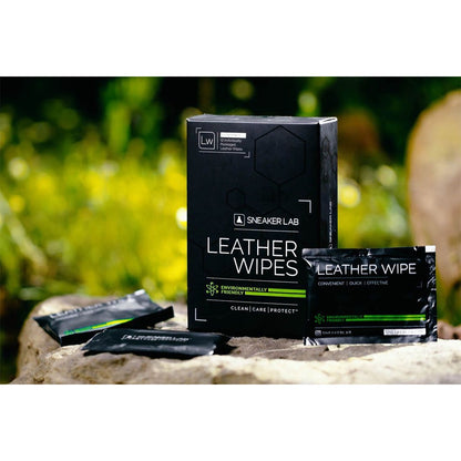 Sneaker LAB Leather Wipes Shoe Cleaner | 12 Individual Wipes Per Pack | 2 in 1 Cleaner & Conditioner