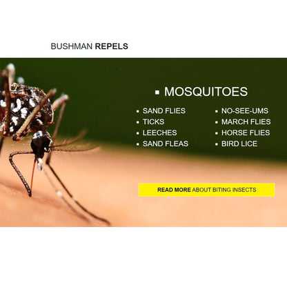 Bushman Plus 20% Deet Mosquito Insect Repellent with Sunscreen Spray Roll-On
